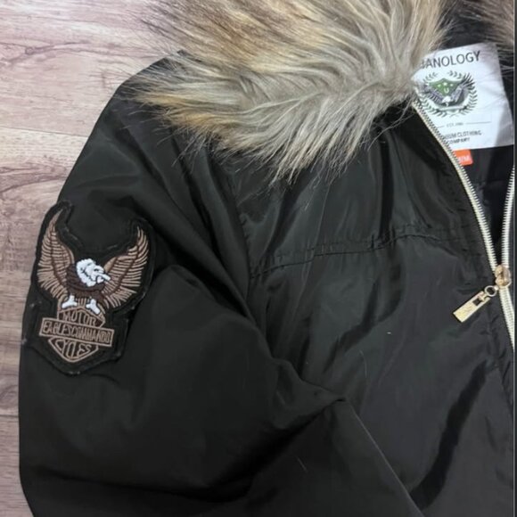 Harley Davidson style bomber jacket - Picture 1 of 4